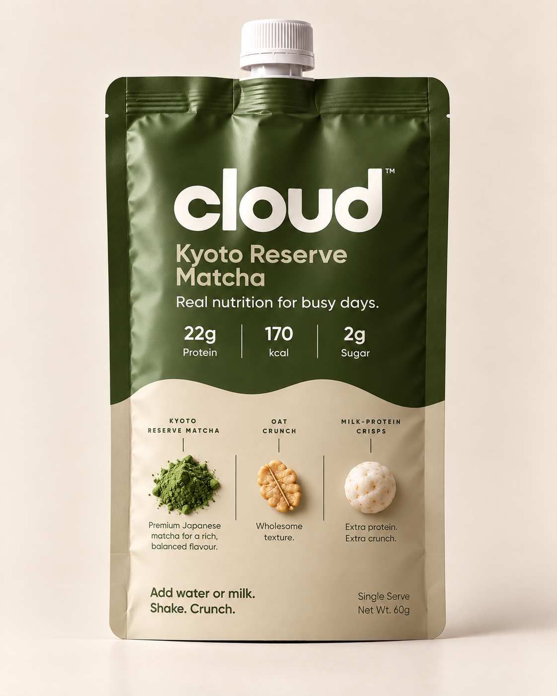 CLOUD Kyoto Reserve Matcha concept pouch